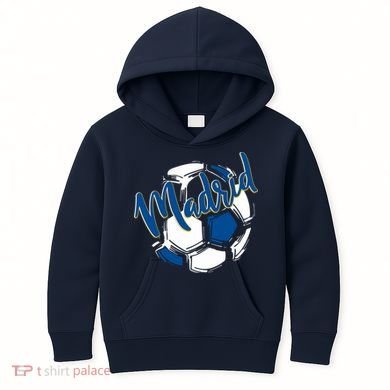 Cool Madrid Cf Soccer Ball Kids Hoodie