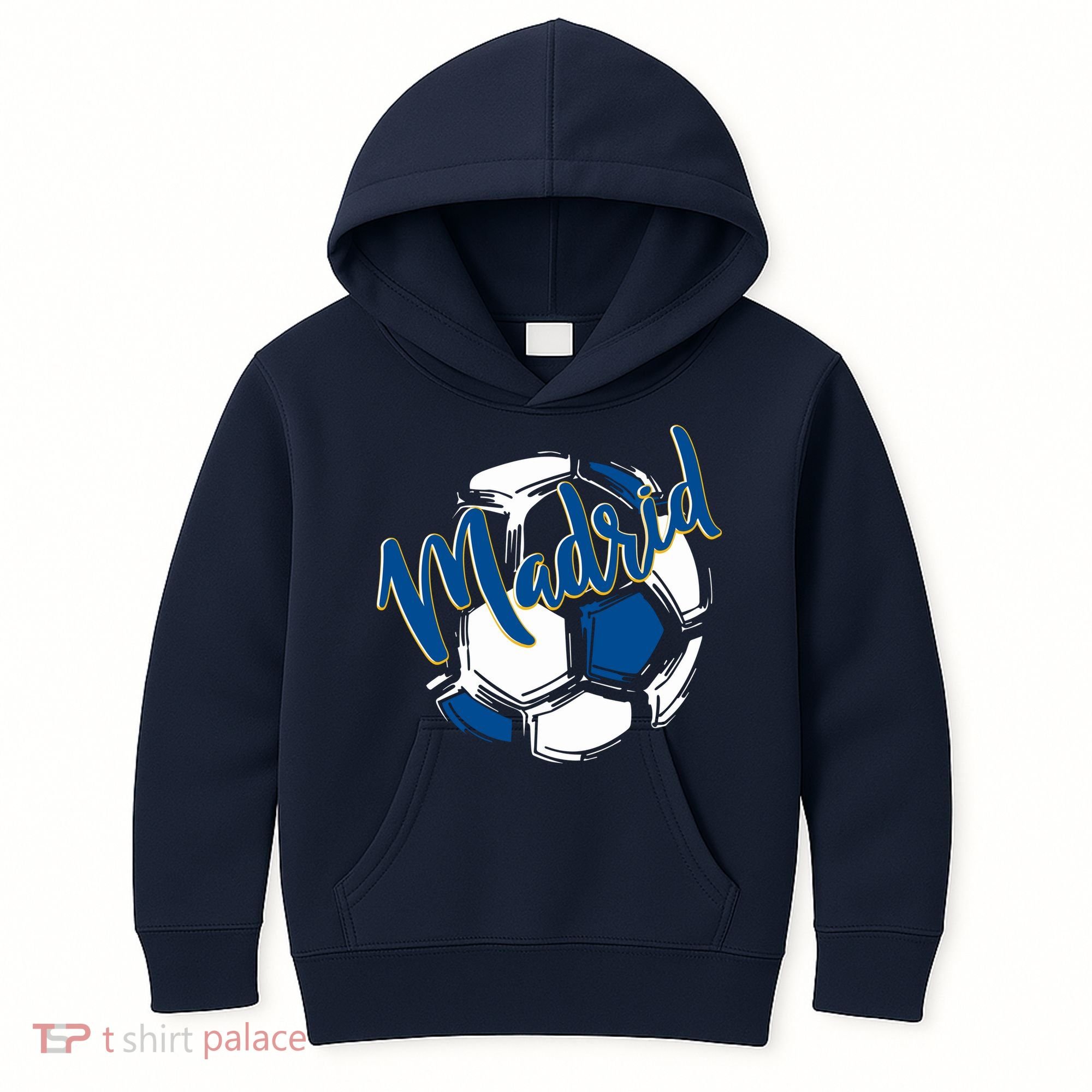 Cool Madrid Cf Soccer Ball Kids Hoodie