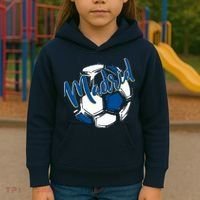 Cool Madrid Cf Soccer Ball Kids Hoodie thumb 3