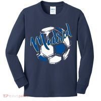 Cool Madrid Cf Soccer Ball Kids Long Sleeve Shirt thumb 0