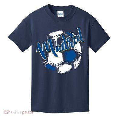 Cool Madrid Cf Soccer Ball Kids T-Shirt