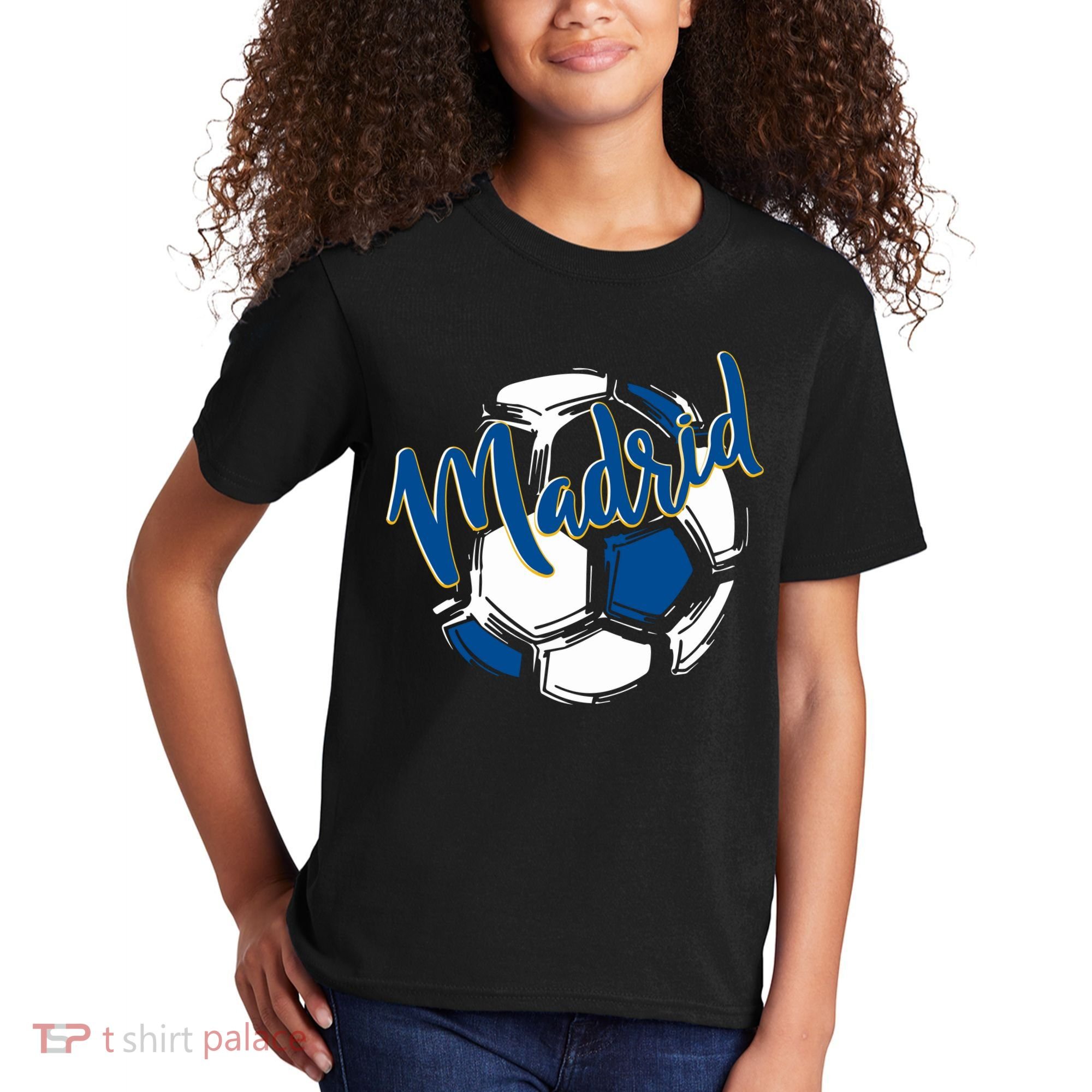 Cool Madrid Cf Soccer Ball Kids T-Shirt