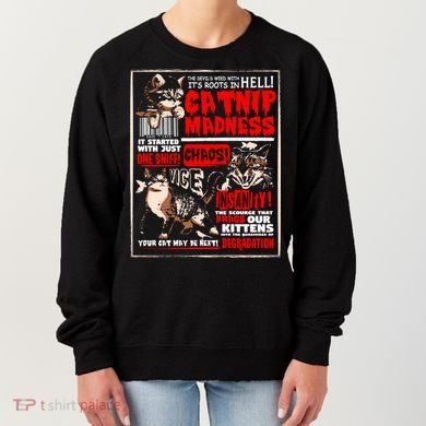 Catnip Madness Cute Kitten Cat Lover Gift For Cat Owners Women's Sweatshirt
