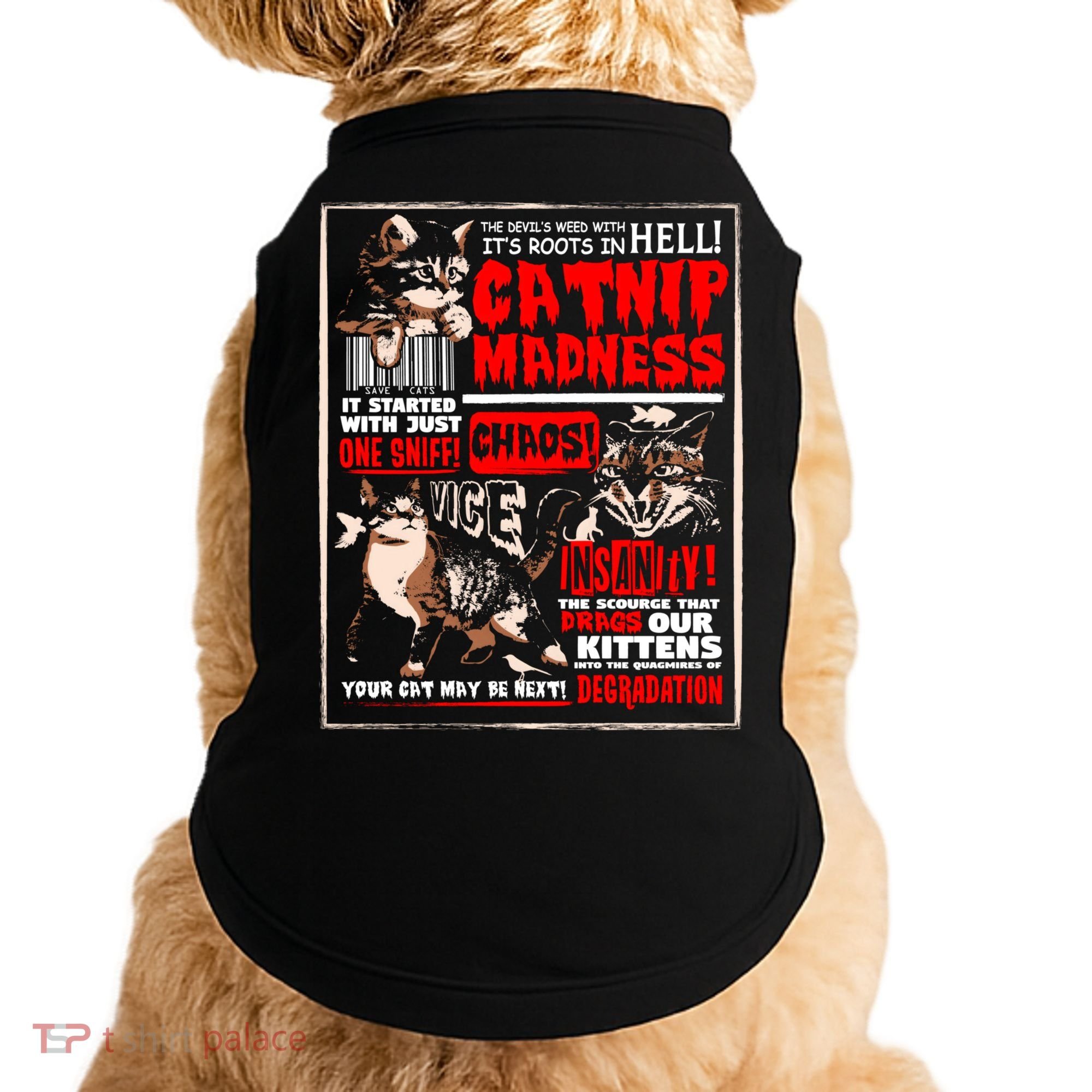 Catnip Madness Cute Kitten Cat Lover Gift For Cat Owners Doggie Tank