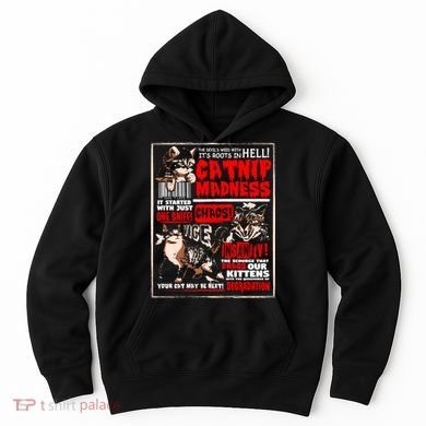 Catnip Madness Cute Kitten Cat Lover Gift For Cat Owners Hoodie