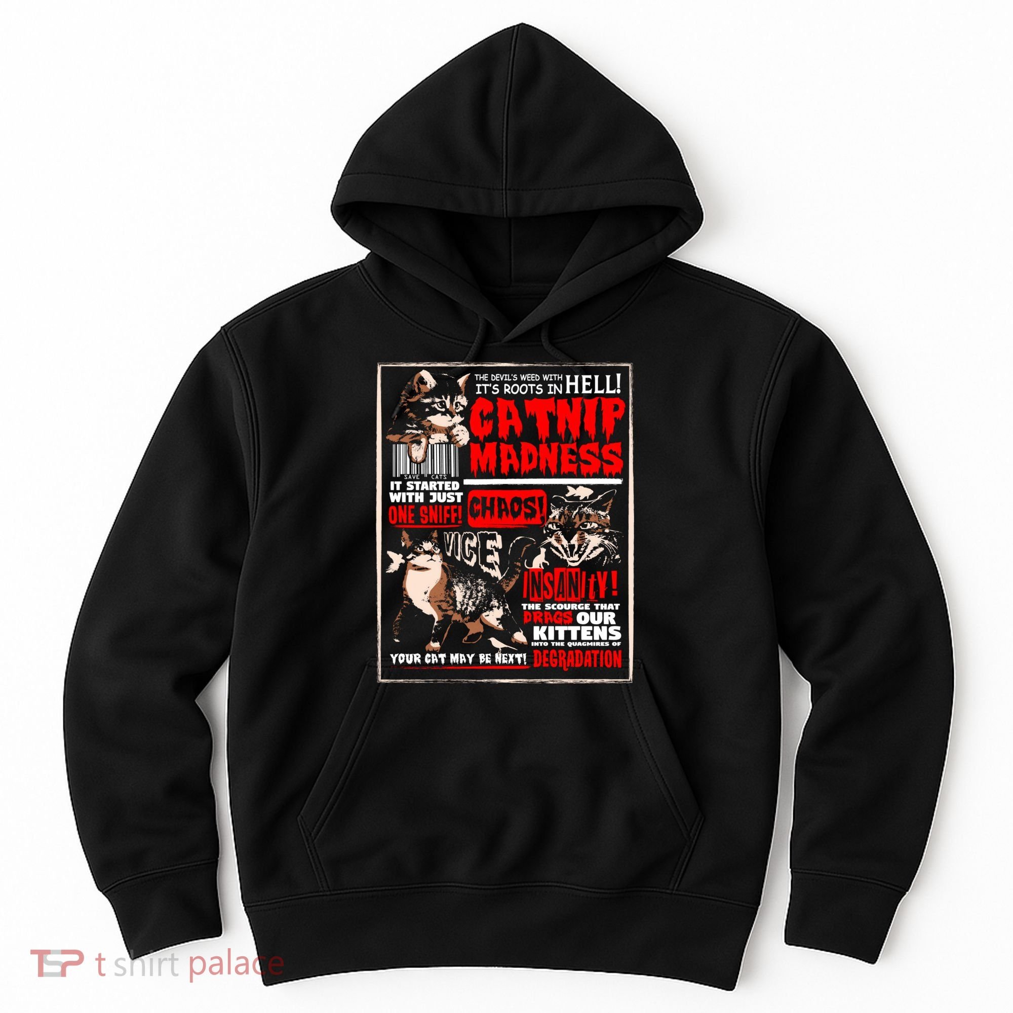 Catnip Madness Cute Kitten Cat Lover Gift For Cat Owners Hoodie