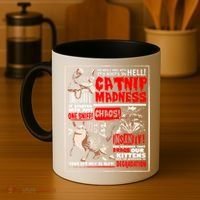 Catnip Madness Cute Kitten Cat Lover Gift For Cat Owners Coffee Mug thumb 4