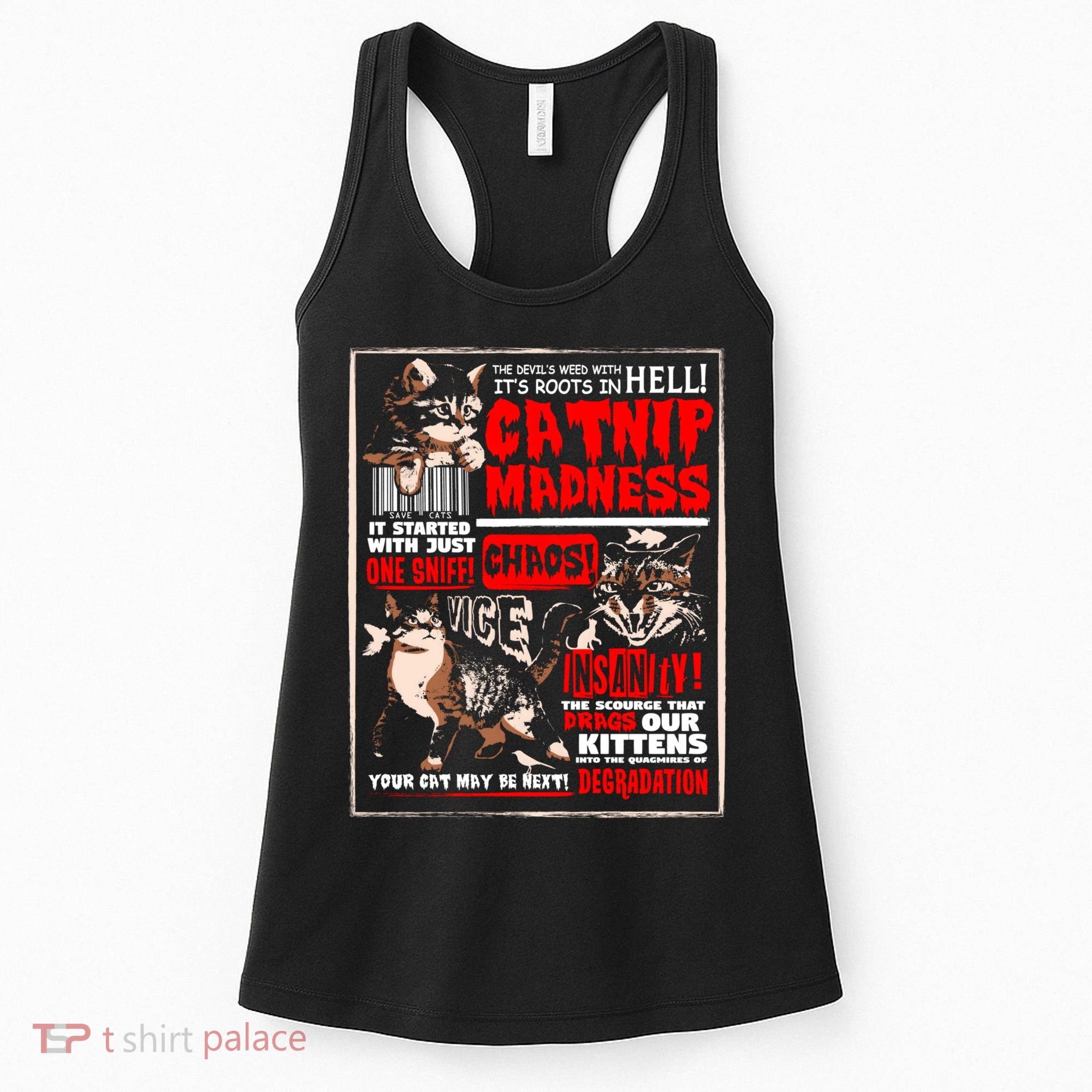 Catnip Madness Cute Kitten Cat Lover Gift For Cat Owners Women's Tank Top