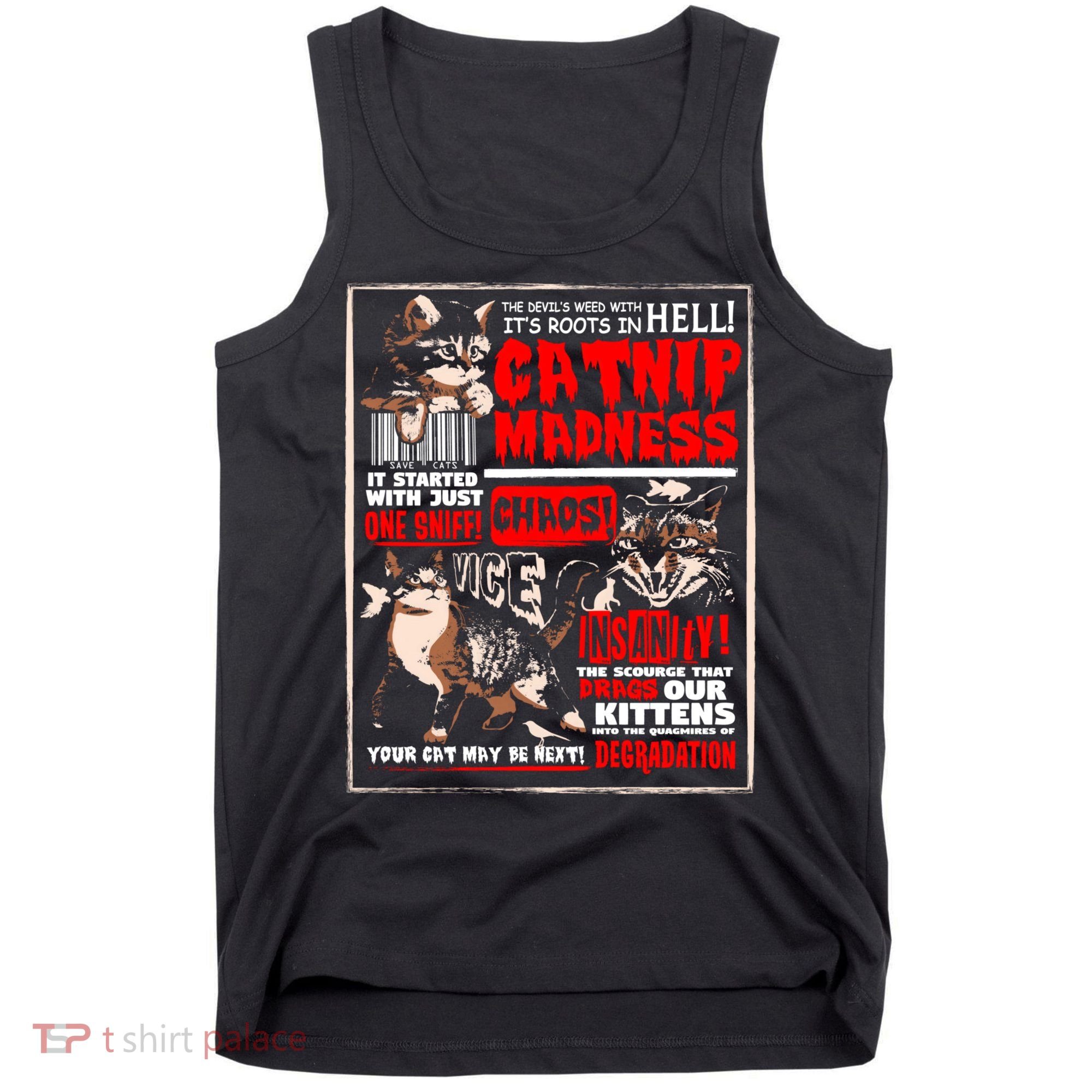 Catnip Madness Cute Kitten Cat Lover Gift For Cat Owners Tank Top