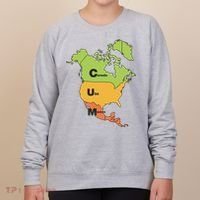 Cum Map Canada Usa And Mexico Women's Sweatshirt thumb 0