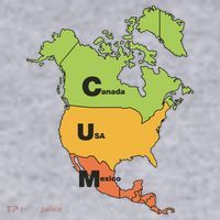 Cum Map Canada Usa And Mexico Women's Sweatshirt thumb 2