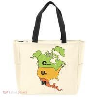 Cum Map Canada Usa And Mexico Tote Bag thumb 0