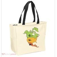Cum Map Canada Usa And Mexico Tote Bag thumb 2