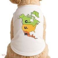 Cum Map Canada Usa And Mexico Doggie Tank thumb 0