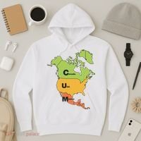 Cum Map Canada Usa And Mexico Hoodie thumb 3