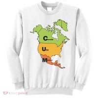 Cum Map Canada Usa And Mexico Sweatshirt thumb 0