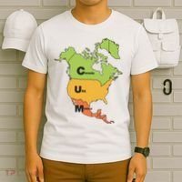 Cum Map Canada Usa And Mexico T-Shirt thumb 6