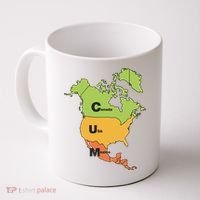 Cum Map Canada Usa And Mexico Coffee Mug thumb 0