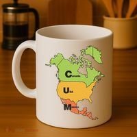 Cum Map Canada Usa And Mexico Coffee Mug thumb 4
