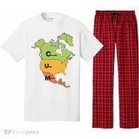 Cum Map Canada Usa And Mexico Pajama Set thumb 0