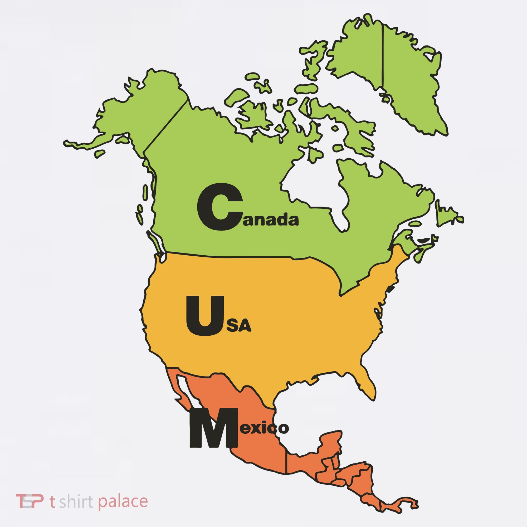 Cum Map Canada Usa And Mexico Women's Tank Top