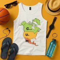 Cum Map Canada Usa And Mexico Tank Top thumb 4