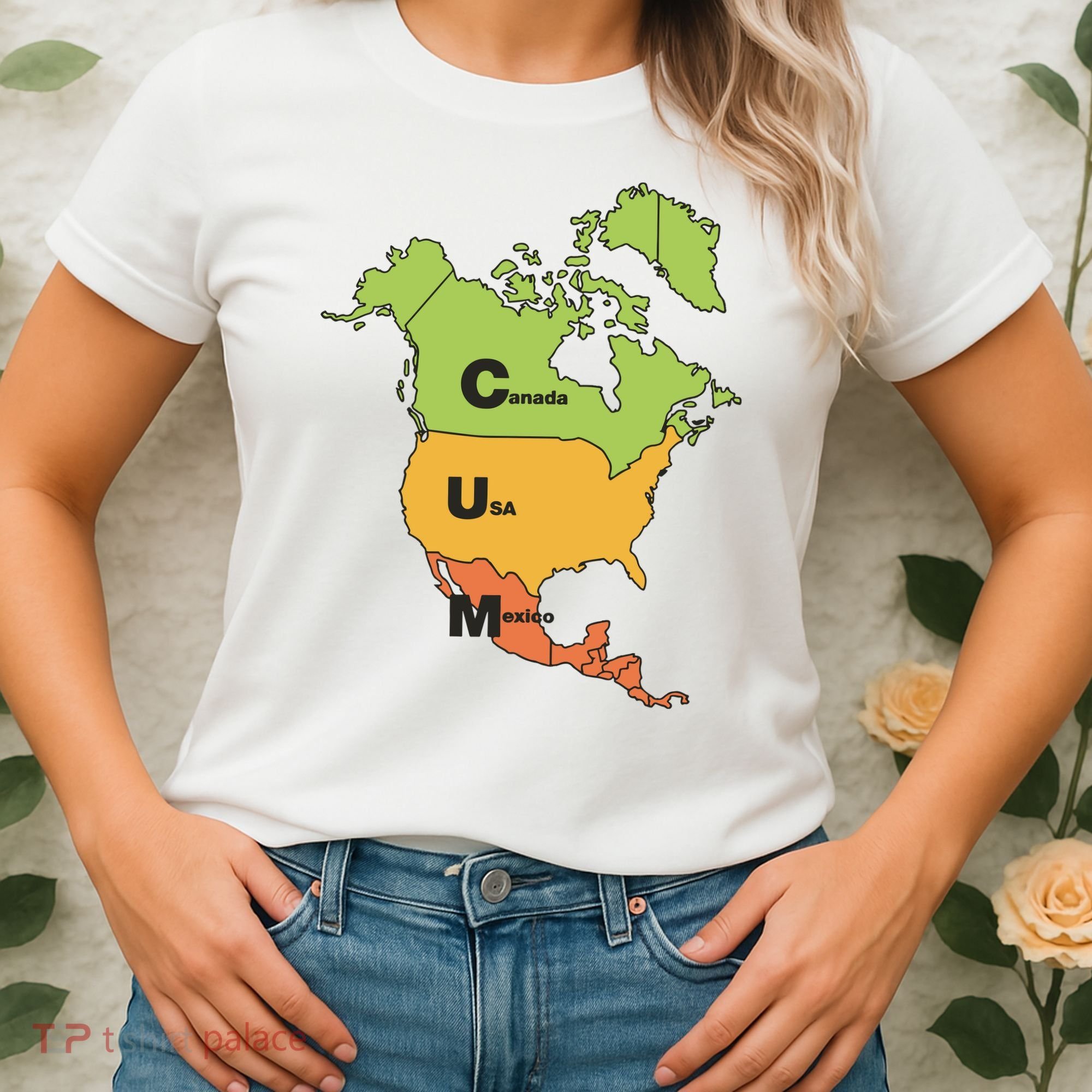 Cum Map Canada Usa And Mexico Women's T-Shirt