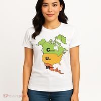 Cum Map Canada Usa And Mexico Women's T-Shirt thumb 4