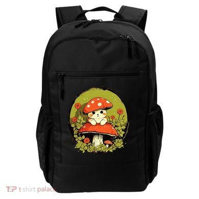 Cat Mushroom Cute Cottagecore Aesthetic Backpack