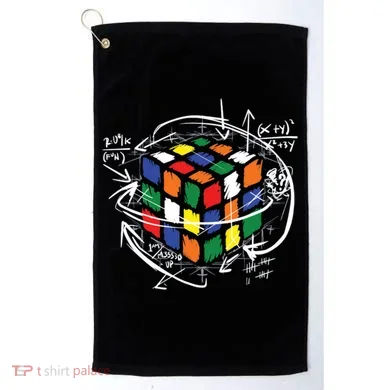 Colorful Math Cube Gift Golf Towel