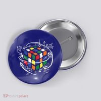 Colorful Math Cube Gift Button thumb 0