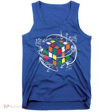 Colorful Math Cube Gift Tank Top