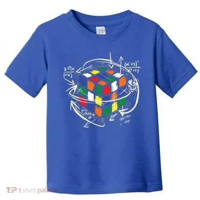 Colorful Math Cube Gift Toddler T-Shirt