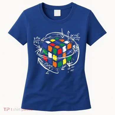 Colorful Math Cube Gift Women's T-Shirt