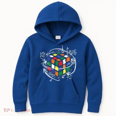 Colorful Math Cube Gift Kids Hoodie