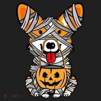 Corgi Mummy Cute Halloween Dog Lover Women's Sweatshirt thumb 2