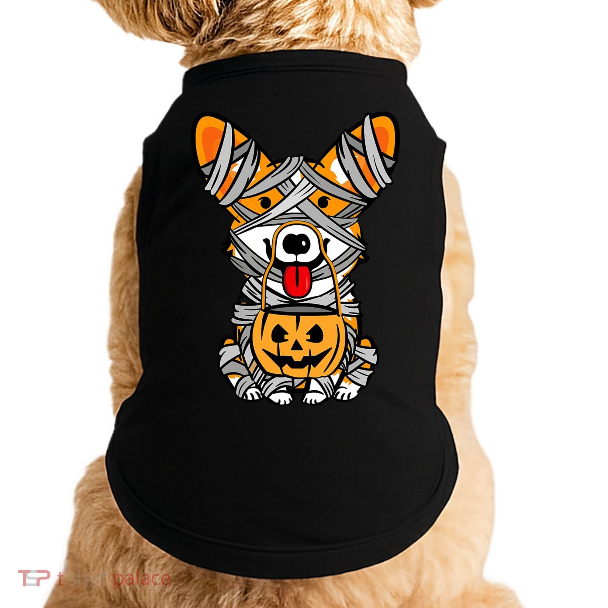 Corgi Mummy Cute Halloween Dog Lover Doggie Tank