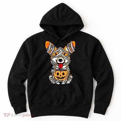 Corgi Mummy Cute Halloween Dog Lover Hoodie