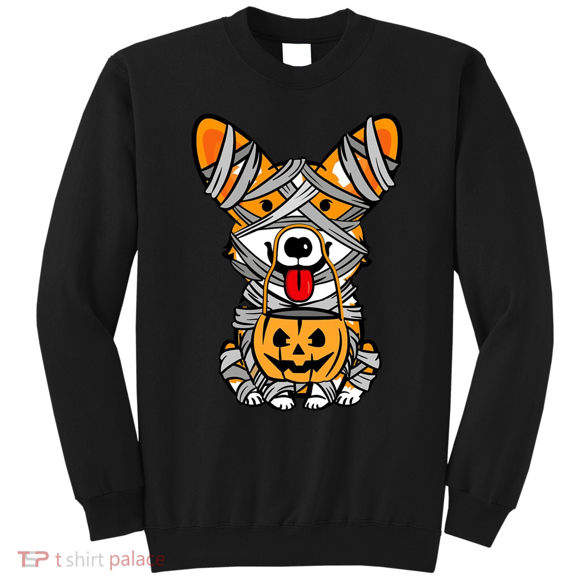 Corgi Mummy Cute Halloween Dog Lover Sweatshirt