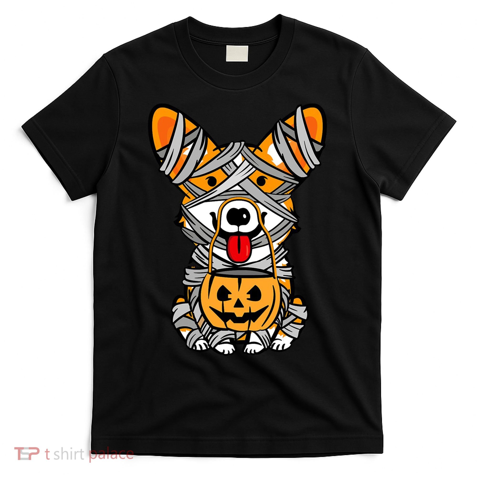 Corgi Mummy Cute Halloween Dog Lover T-Shirt