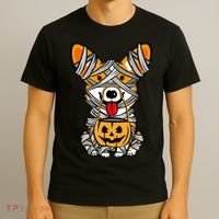 Corgi Mummy Cute Halloween Dog Lover T-Shirt thumb 3