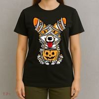 Corgi Mummy Cute Halloween Dog Lover T-Shirt thumb 4