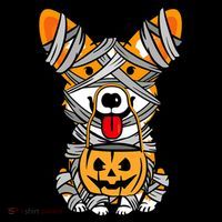 Corgi Mummy Cute Halloween Dog Lover Coffee Mug thumb 5
