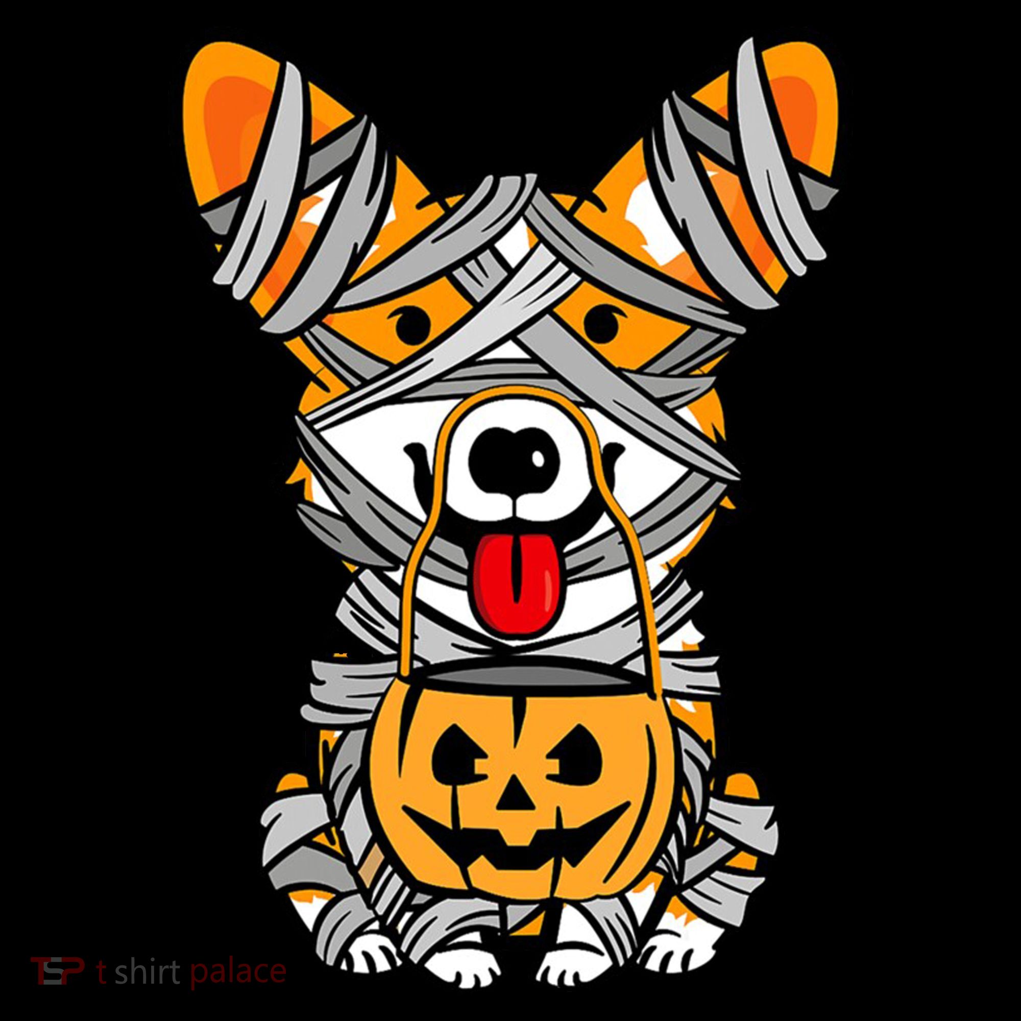 Corgi Mummy Cute Halloween Dog Lover Women's Hoodie