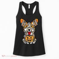 Corgi Mummy Cute Halloween Dog Lover Women's Tank Top thumb 0