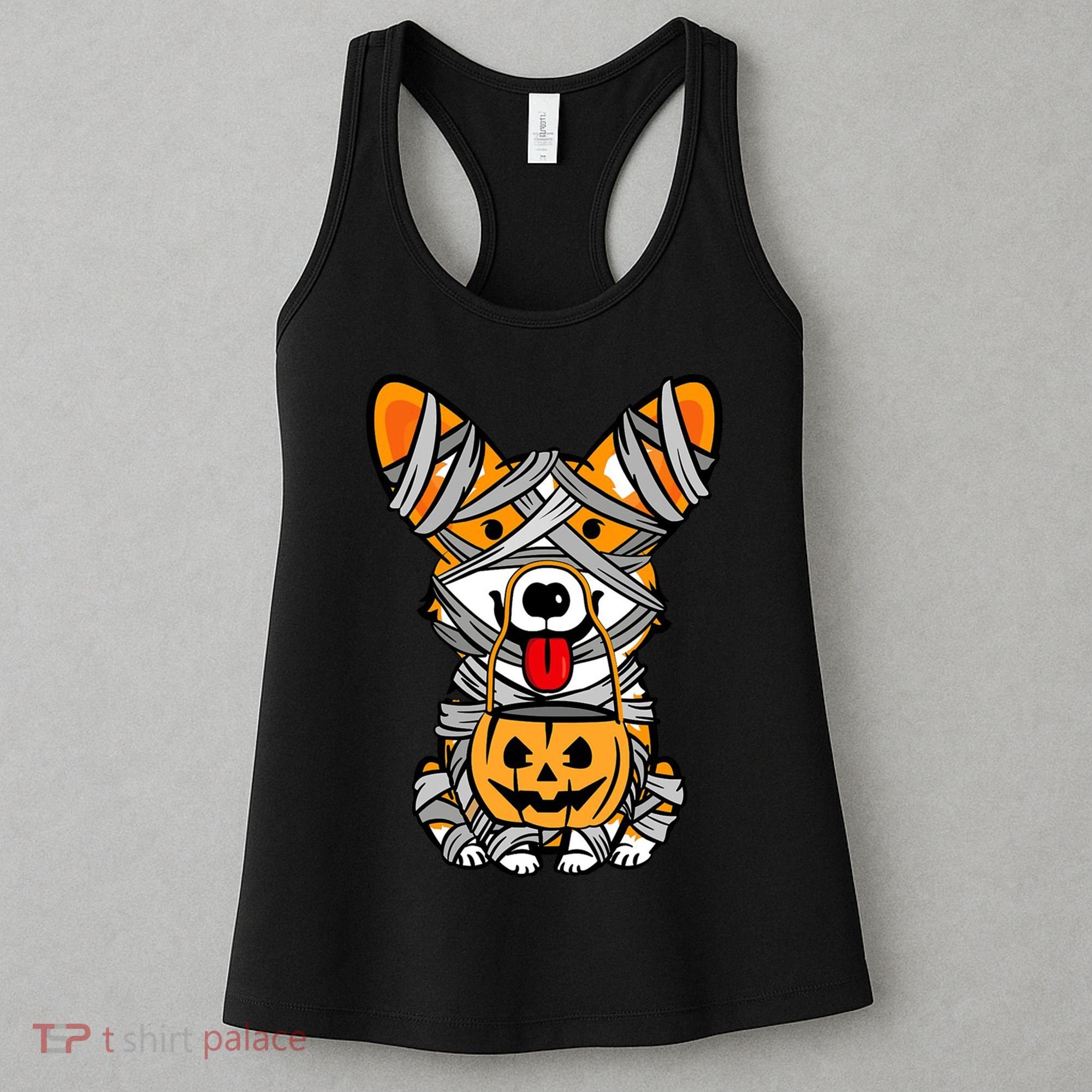 Corgi Mummy Cute Halloween Dog Lover Women's Tank Top