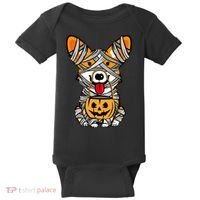 Corgi Mummy Cute Halloween Dog Lover Baby Bodysuit thumb 0