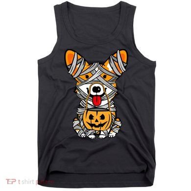 Corgi Mummy Cute Halloween Dog Lover Tank Top