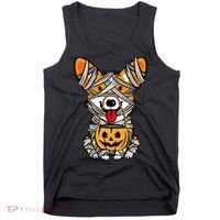 Corgi Mummy Cute Halloween Dog Lover Tank Top thumb 0