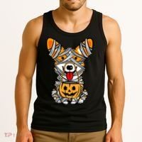 Corgi Mummy Cute Halloween Dog Lover Tank Top thumb 3